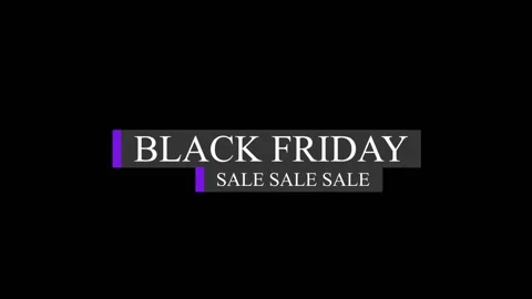 129 Animation Text Motion Graphics Black Friday v2 库存影片 138581250
