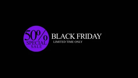 129 Animation Text Motion Graphics Black Friday v24 Stockbeeldmateriaal 138581266