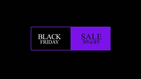 129 Animation Text Motion Graphics Black Friday v25 Stock-Footage 138581267