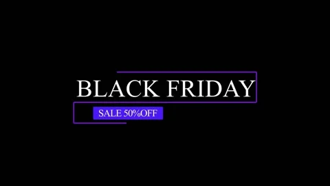 129 Animation Text Motion Graphics Black Friday v28 库存影片 138581272