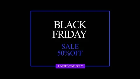 129 Animation Text Motion Graphics Black Friday v30 Video stock 138581276