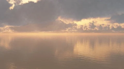 1296 Flying through Timelapse Sunset Clouds LOOP - 4k Vídeo Stock 64943463