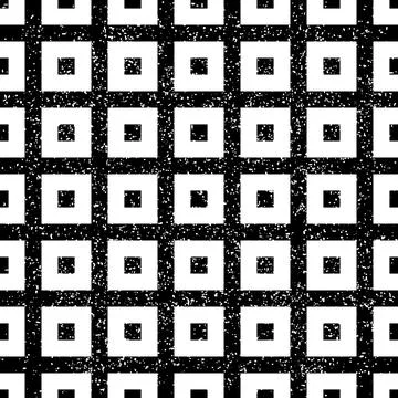 1299 Seamless pattern with  black and white squares Stock Illustration
