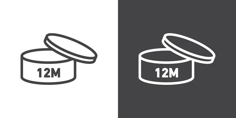 12m Icon Stock Illustration