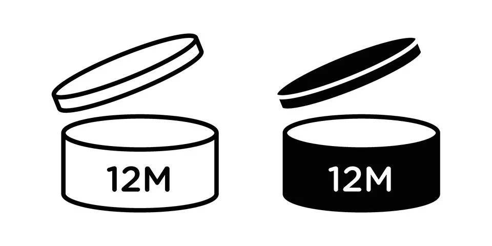 12M icon vector design illustrations Stock Illustration