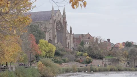 12th Novermber 2025. Worcester Cathedral, Worcester, Worcestershire, England, UK Video stock 320967468