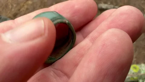 12th–14th Century Semigallian Ring with Baltic Ornaments Stock Footage 307170351