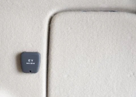 12V power outlet socket Stock Photos