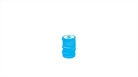 13 Coins Falling Stock Footage 78479393