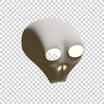 13 Halloween Skull 3D Render Element Illustrazione stock