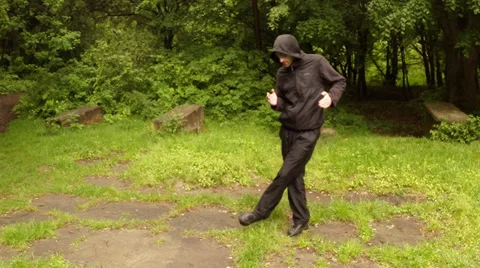 13. Kicking a Lateral Gate Stock Footage 38028960