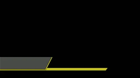 13 lowerthird design yellow Stock Footage 11519860