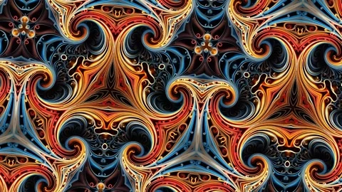 13 seconds 4K video colourful kaleidoscope papercut Stock Footage 296192192