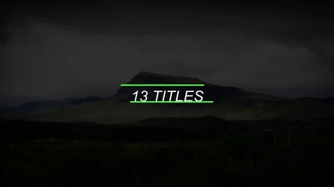 13 Simple Titles 스톡 After Effects