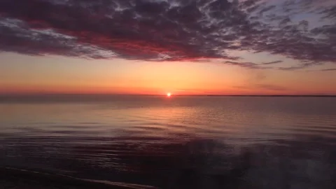 13. Sunrise on the river accelerated Stock Footage 133434749