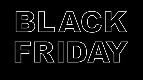 13 Text Animation that Dissolves into Particles Black Friday 库存影片 129744516