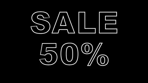 13 Text Animation that Dissolves into Particles Sale 50 Vidéo 129744790