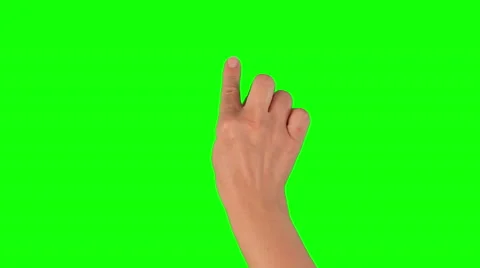 13 Touch touchscreen gestures on green screen Stock Footage 42421392