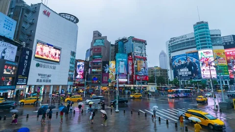 13 VDO closeup TL 4 Taipei day 4 Stock Footage 128327815