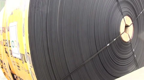 1310  Large roll of industrial tape Stock Footage 36745016