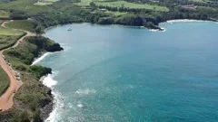 Honolua bay wildlife preserve aerial view from Lipoa Point