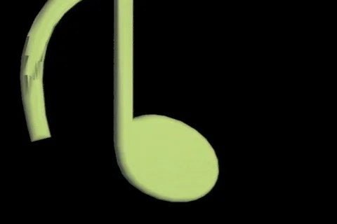 1315 musical notes transntion Stock Footage 844540