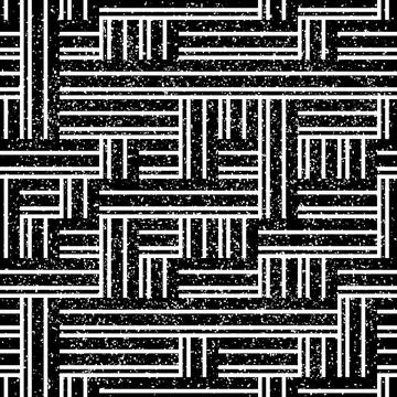1324 Seamless pattern with black segments Stockillustratie
