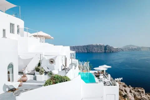 Oia Santorini Greece 15 September 2017, luxury hotels with infinity ...