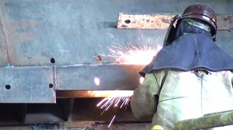 1326 Welding man Stock Footage 37042758