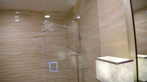 13273 The inside look of the shower room Stock Footage 73432439