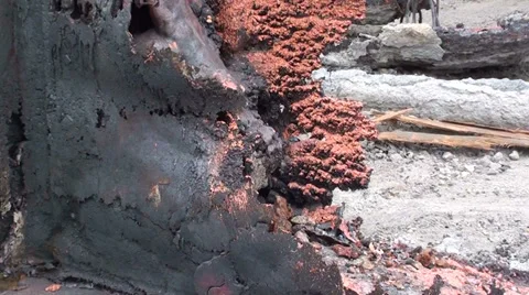 1328 Molten copper Stock Footage 37046030
