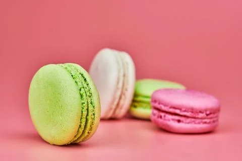 Macaroons  on  pink  background.  Colorful  small  cookie  from  ground  almonds  and  coconut.  Popular  confectionery.  Tasty  snack  food  for  take  away,  copy  space xkwx macaroons,  macaroon,  macaron,  pink,  colorful,  confectionery,  cookie,  popular,  copy  space,  cake,  pastry,  cupcake,  shortcake,  tasty,  food,  design,  snack,  take,  away,  ground,  almonds,  coconut,  small,  red,  studio,  bunch,  green,  beige,  dessert,  pastel,  different,  assorted,  cuisine,  cafe,  vintage,  bakery,  candy,  sweet,  french,  sandwich,  color,  desert,  sweetness,  honey,  goody,  flavor,  gourmet,  breakfast,  high-calorie,  delicious