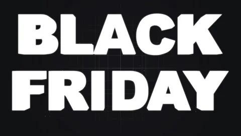 134 Animation Text Glitch Effect Black Friday Vidéo 138581377