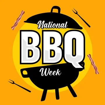 134. National BBQ Week Stock Illustration