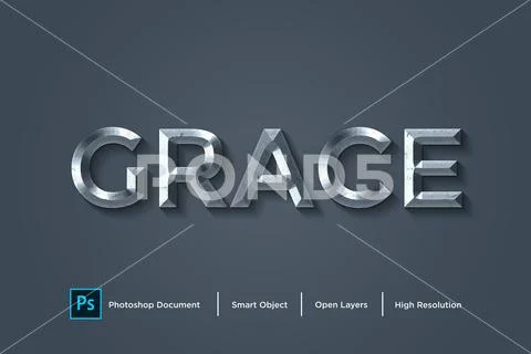 135 graceful text effect Design Photoshop Layer Style PSD Template