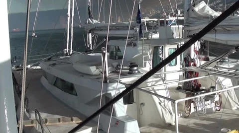 1352 An anchored boat Video stock 37230844