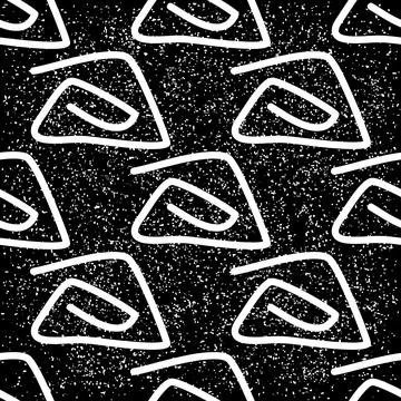1365 Seamless pattern with white geometric forms Illustrazione stock