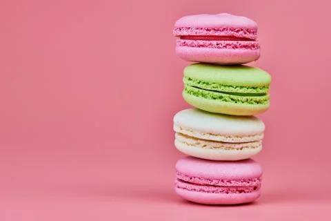 Macaroons  on  pink  background.  Colorful  small  cookie  from  ground  almonds  and  coconut.  Popular  confectionery.  Tasty  snack  food  for  take  away,  copy  space xkwx macaroons,  macaroon,  macaron,  pink,  colorful,  confectionery,  cookie,  popular,  copy  space,  cake,  pastry,  cupcake,  shortcake,  tasty,  food,  design,  snack,  take,  away,  ground,  almonds,  coconut,  small,  red,  studio,  bunch,  green,  beige,  dessert,  pastel,  different,  assorted,  cuisine,  cafe,  vintage,  bakery,  candy,  sweet,  french,  sandwich,  color,  desert,  sweetness,  honey,  goody,  flavor,  gourmet,  breakfast,  delicious,  column