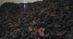Shoes collected from the terminated prisoners of the Auschwitz