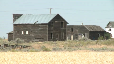 1386 - Abandoned town Stock Footage 752009