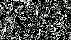 Liquified texture black & white animation motion