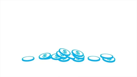 14 1 Coin Falling Stock Footage 78479410