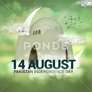 14 august pakistan poster PSD Template