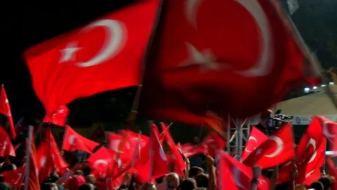 14 - COUP ATTEMPT IN TURKEY - 15 JULY 2016 Stock Footage 81801611