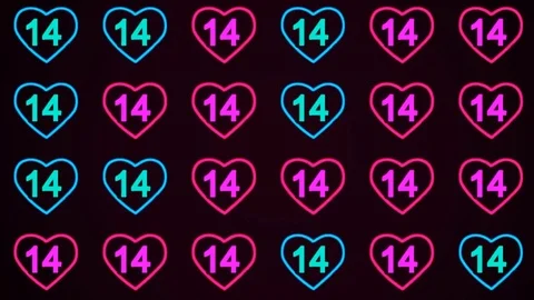 14 February Loop Background Stock Footage 84989374