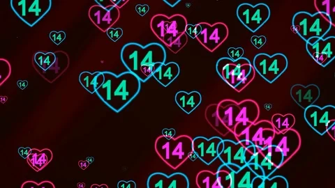 14 February Loop Background Stock Footage 99023195