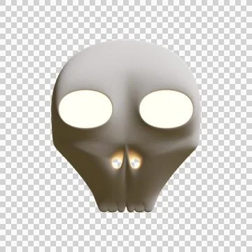 14 Halloween Skull 3D Render Element Stock Illustration