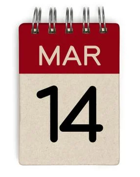 14 mar calendar Stock Illustration