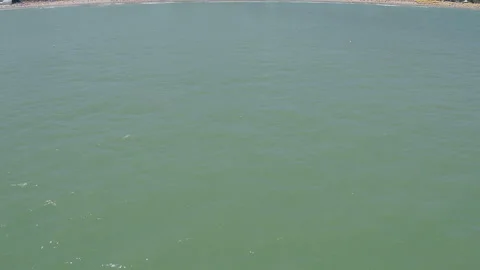 14 - open plan aerial view of Boa Viagem beach in Recife in the northeast re Stock Footage 168995019