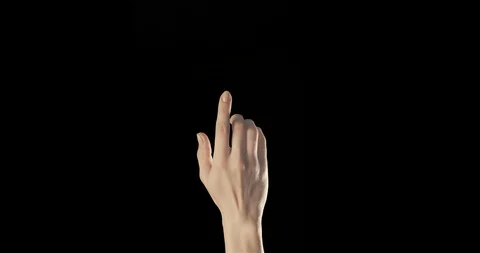 14 Pre-keyed alpha channel touchscreen gestures Stock Footage 109532569